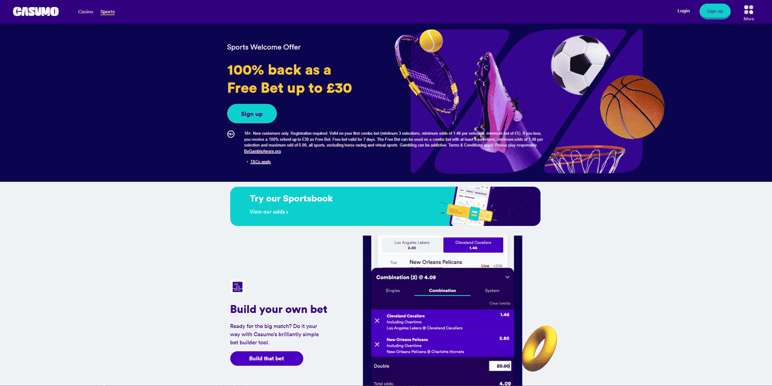 Casumo Bookmaker UK